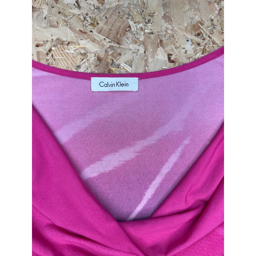 Calvin Klein Women’s Pink Sleeveless Blouse Sz XL - Picture 5 of 6